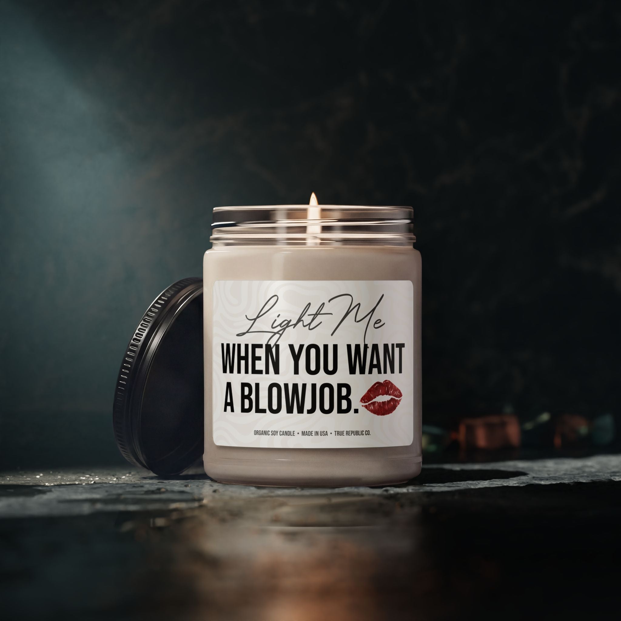 'Light Me When You Want a Blowjob' Scented Soy Candle, 9oz