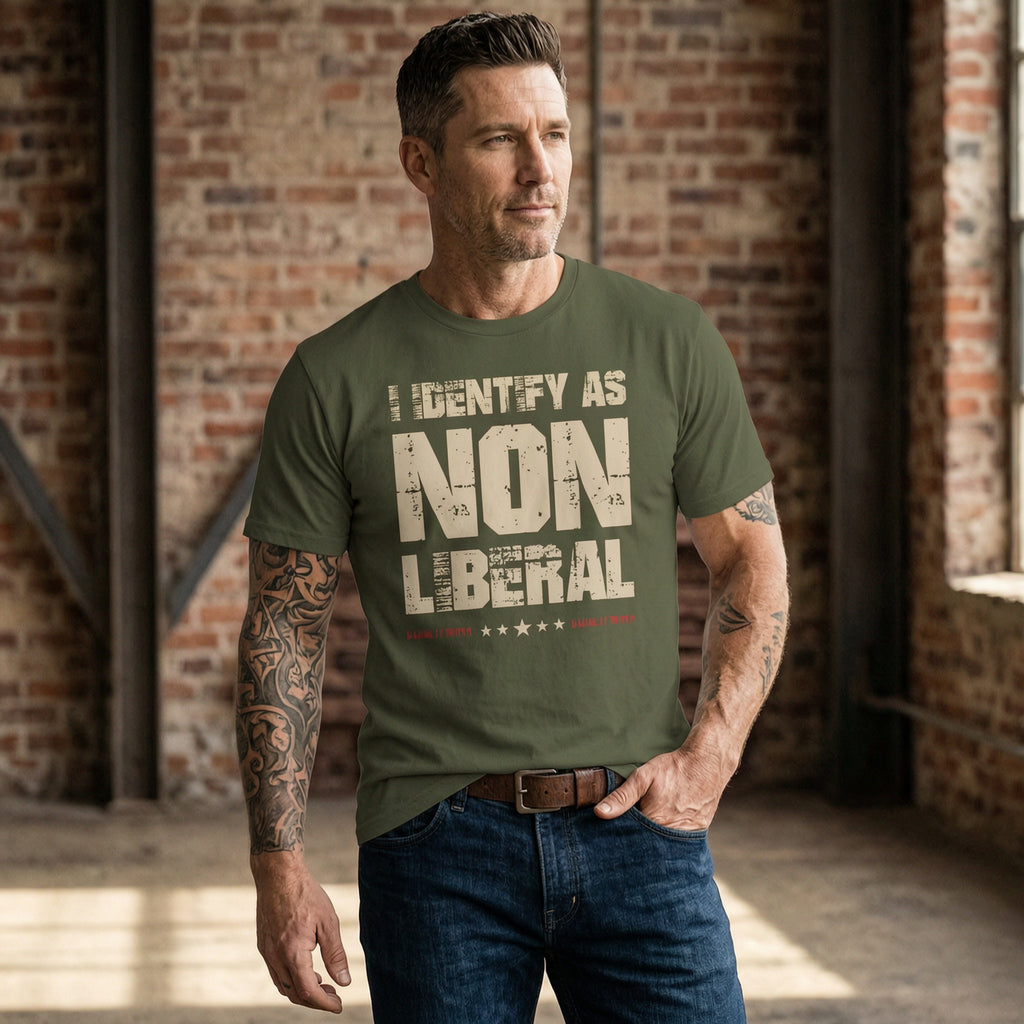 'I Identify as Non Liberal' Unisex T-Shirt