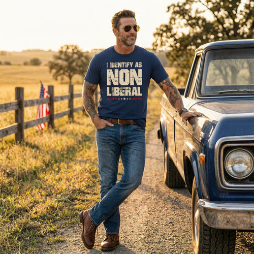 'I Identify as Non Liberal' Unisex T-Shirt