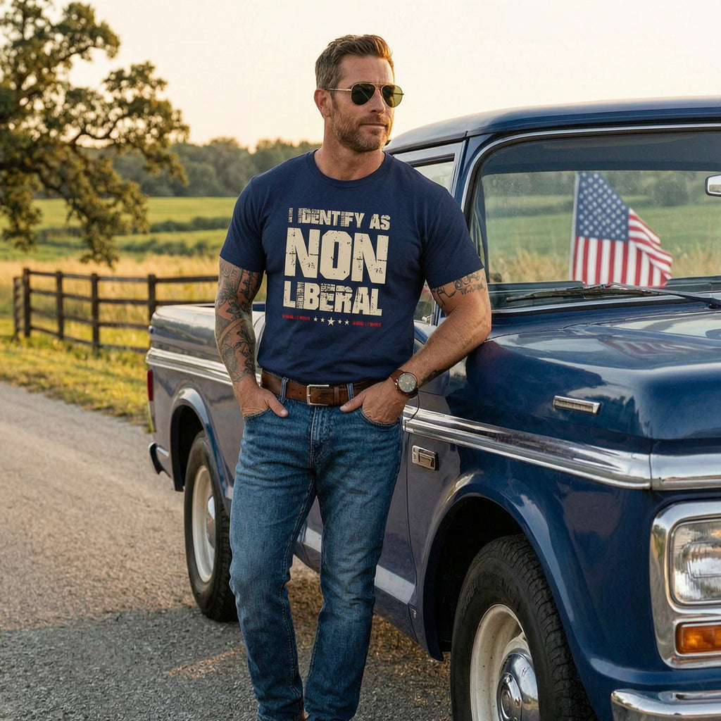 'I Identify as Non Liberal' Unisex T-Shirt