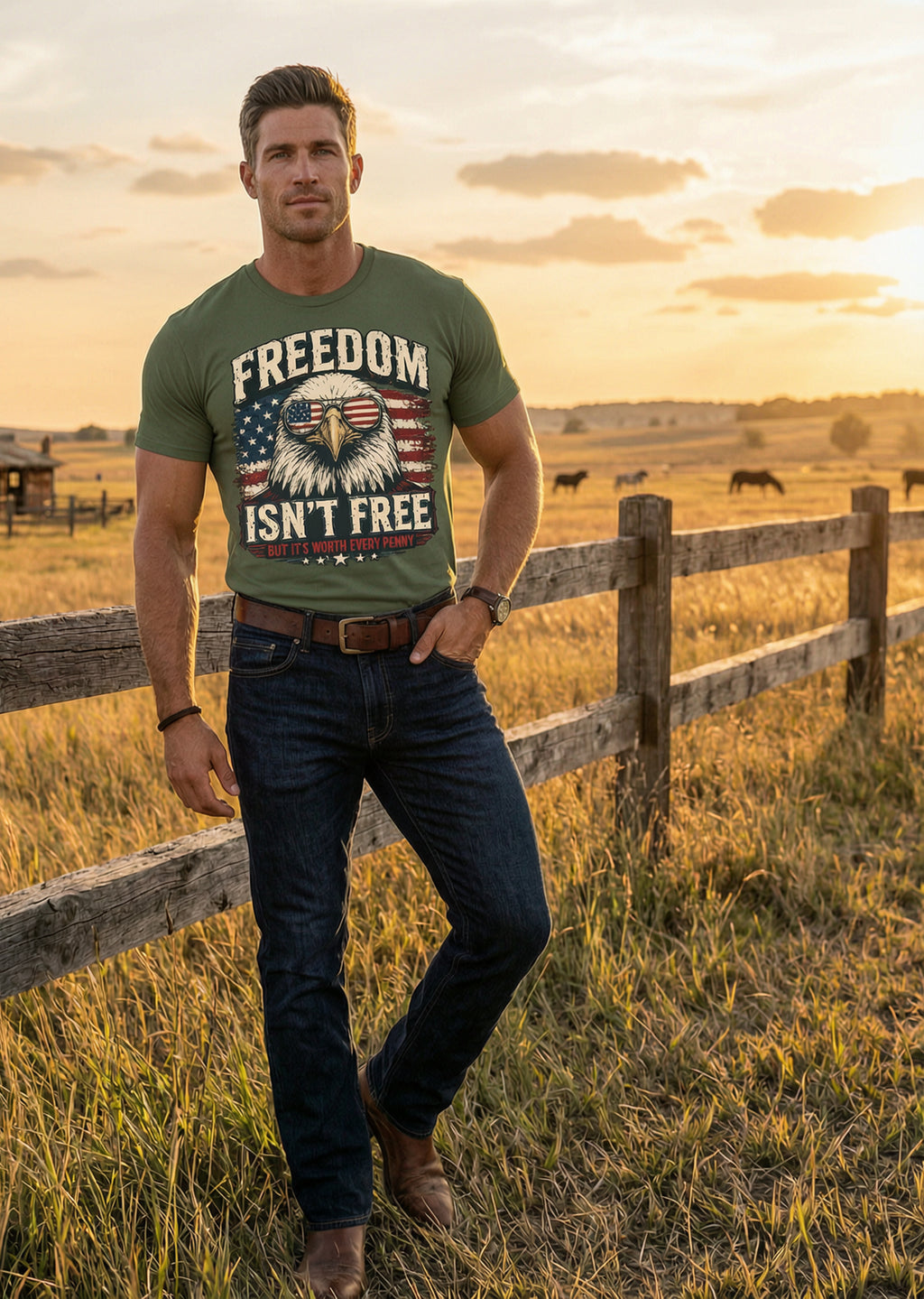 'Freedom Isn't Free But It's Worth Every Penny' Unisex T-Shirt
