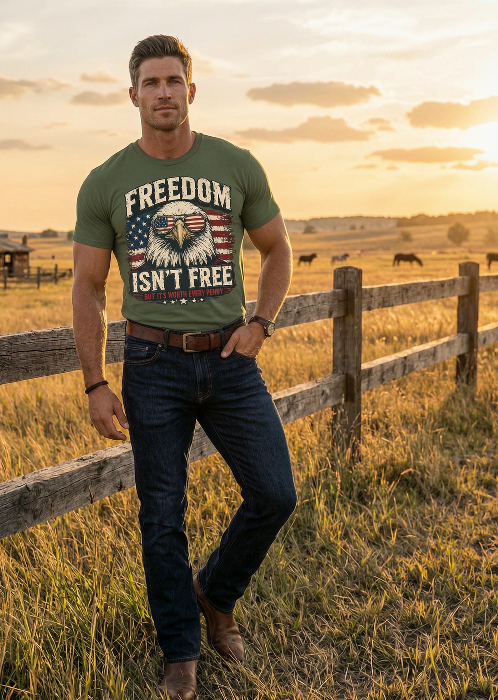 'Freedom Isn't Free But It's Worth Every Penny' Unisex T-Shirt