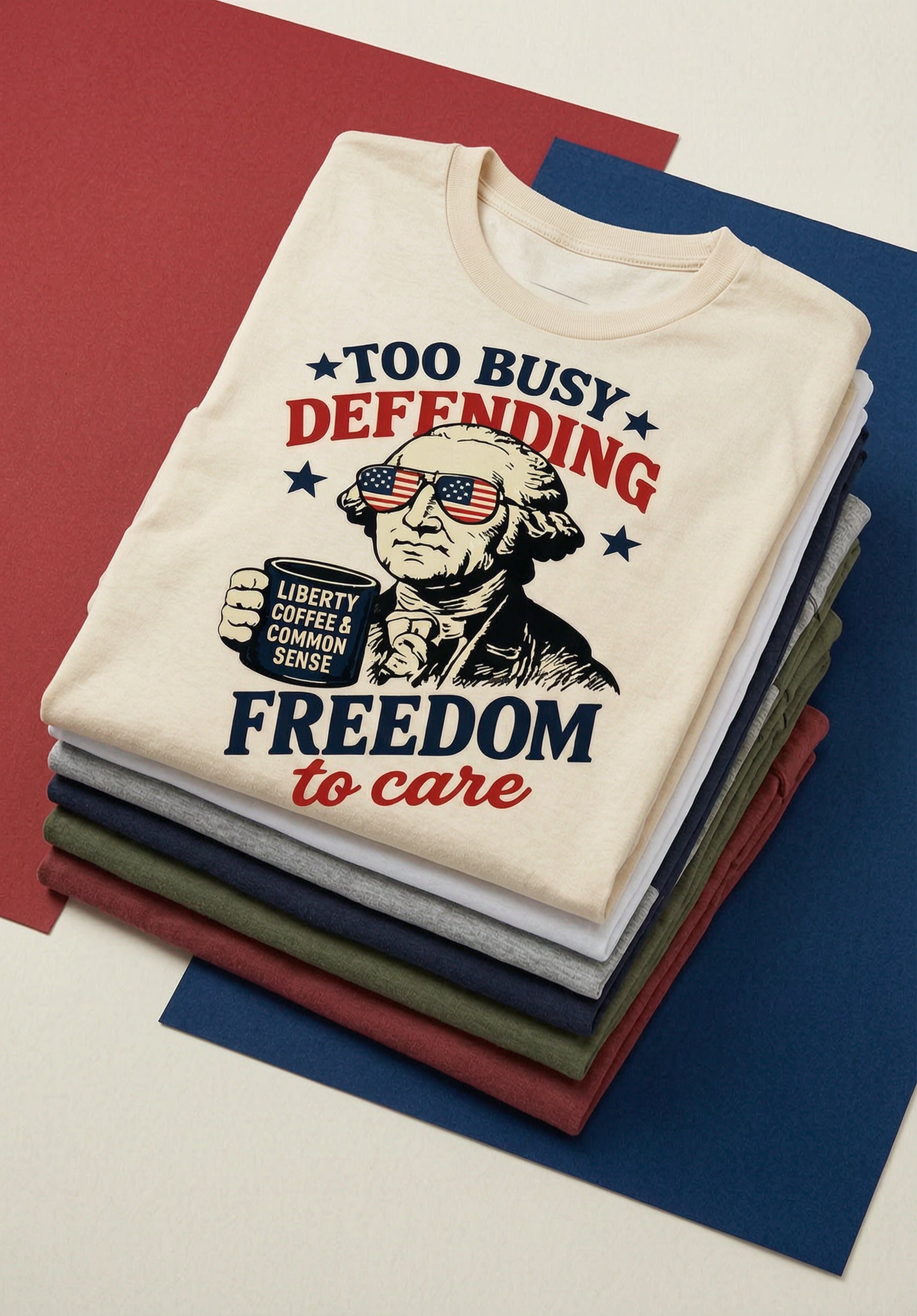 'Too Busy Defending Freedom to Care' Unisex T-Shirt