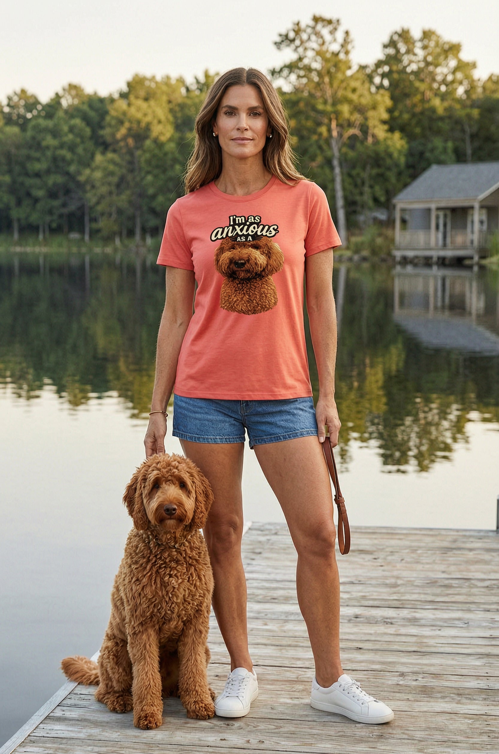 'I'm As Anxious As A Golden-Doodle' Unisex T-Shirt