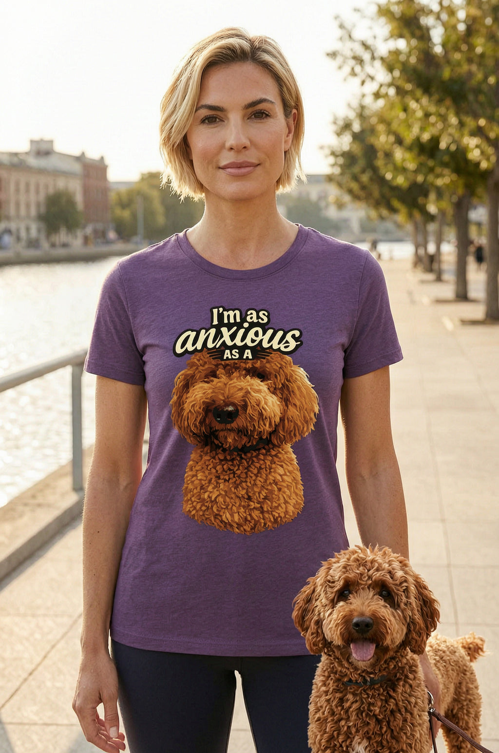 'I'm As Anxious As A Golden-Doodle' Unisex T-Shirt