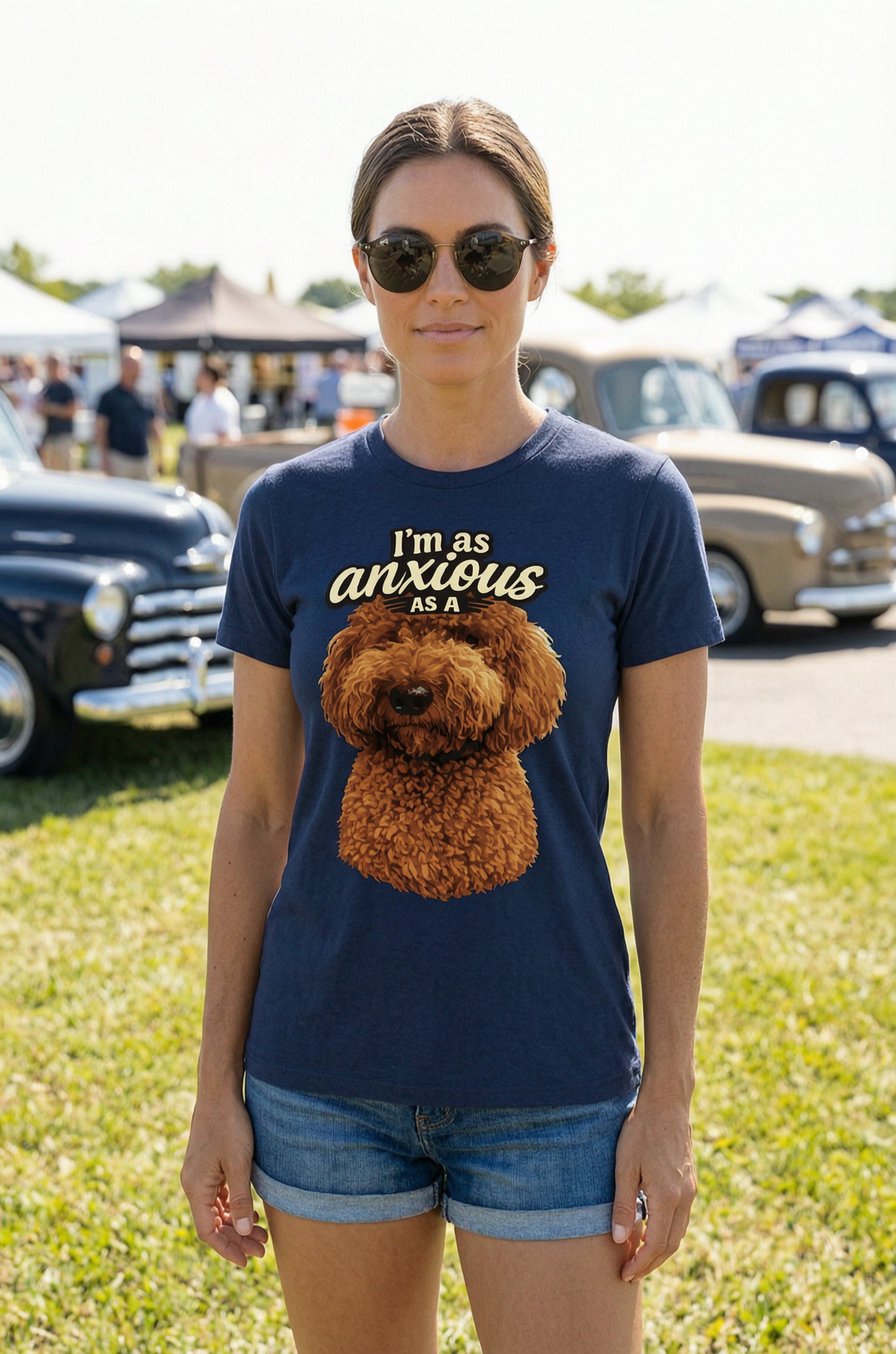 'I'm As Anxious As A Golden-Doodle' Unisex T-Shirt