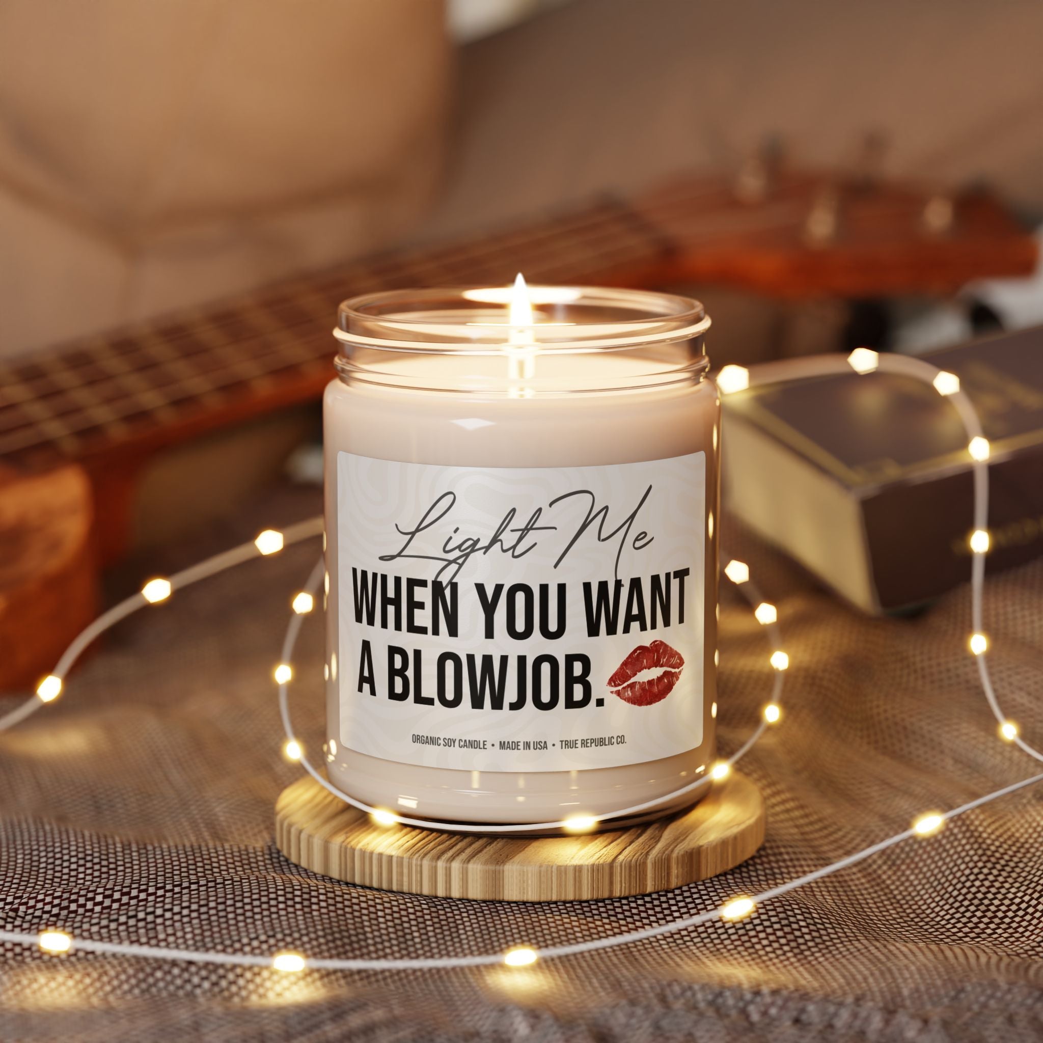 'Light Me When You Want a Blowjob' Scented Soy Candle, 9oz