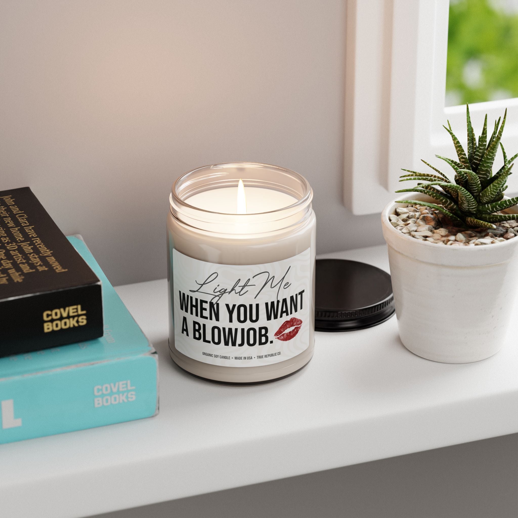'Light Me When You Want a Blowjob' Scented Soy Candle, 9oz